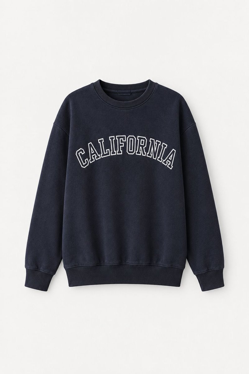 "California" Baskılı Sweatshirt