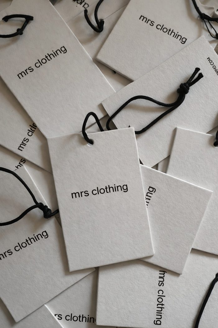 mrs clothing hang tags